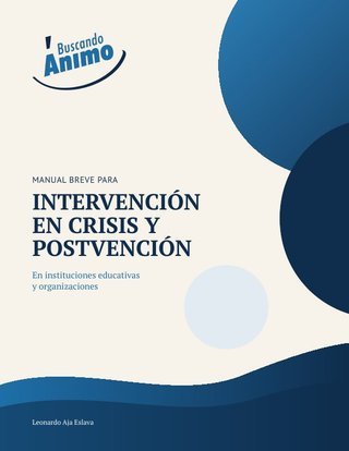 Portada del manual de intervención en crisis y postvención
